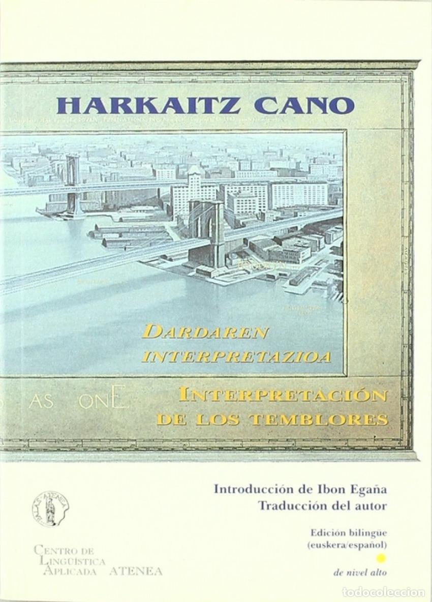 Libros: INTERPRETACION DE LOS TEMBLORES - Cano, Harkaitz