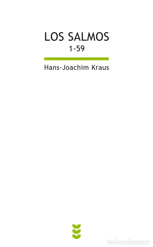 Libros: LOS SALMOS I (1-59) - Kraus, Hans Joachim