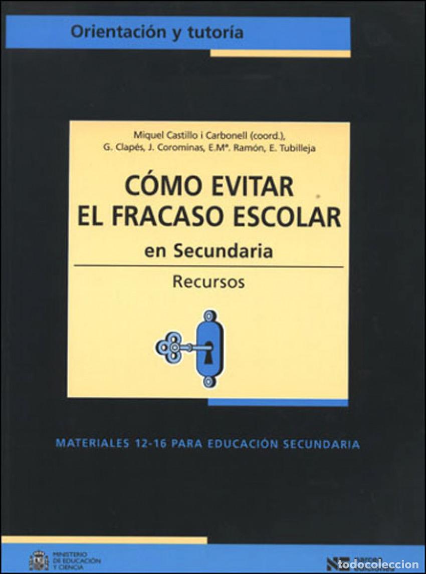Livres: COMO EVITAR EL FRACASO ESCOLAR - Castillo I Carbonell, Miquel