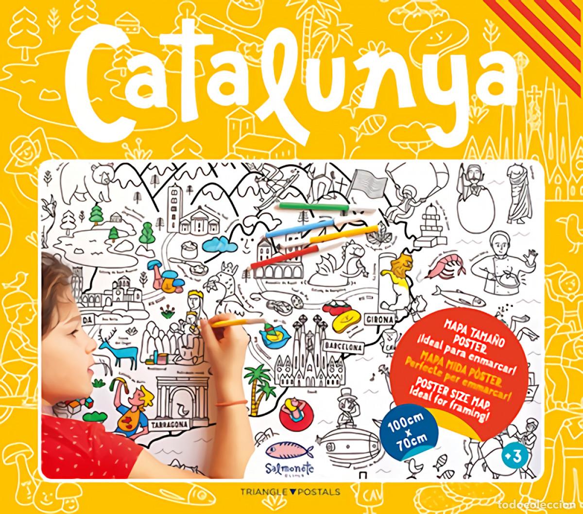 Libri: CATALUNYA, MAPA PARA COLOREAR - BUSSETTI, GIUDITTA