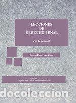 Libri: LECCIONES DE DERECHO PENAL PARTE GENERAL - PEREZ DEL VALLE, CARLOS
