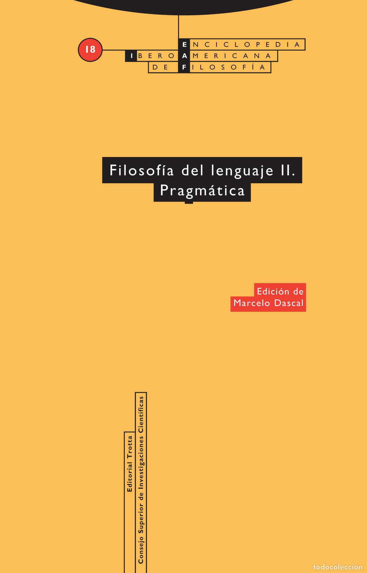 Libros: PRAGMATICA, FILOSOFIA DEL LENGUAJE - Marcelo