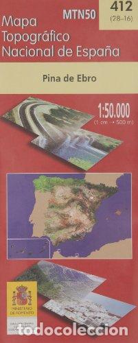 Libros: 412(28-16).MAPA TOPOFR&Aacute;FICO PINA DE EBRO (1:50.000) - Varios autores