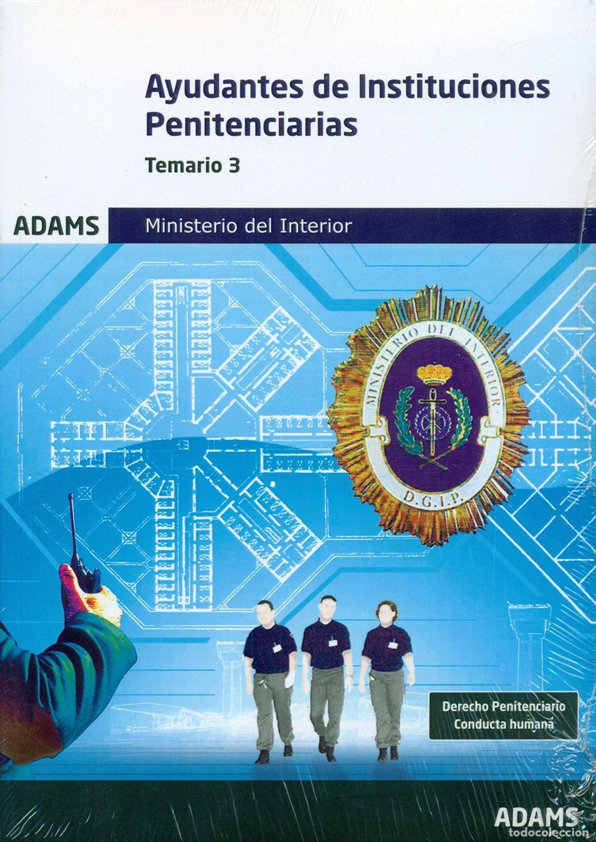 Libri: AYUDANTES INSTITUCIONES PENITENCIARIAS.TEMARIO 3 - vv aa