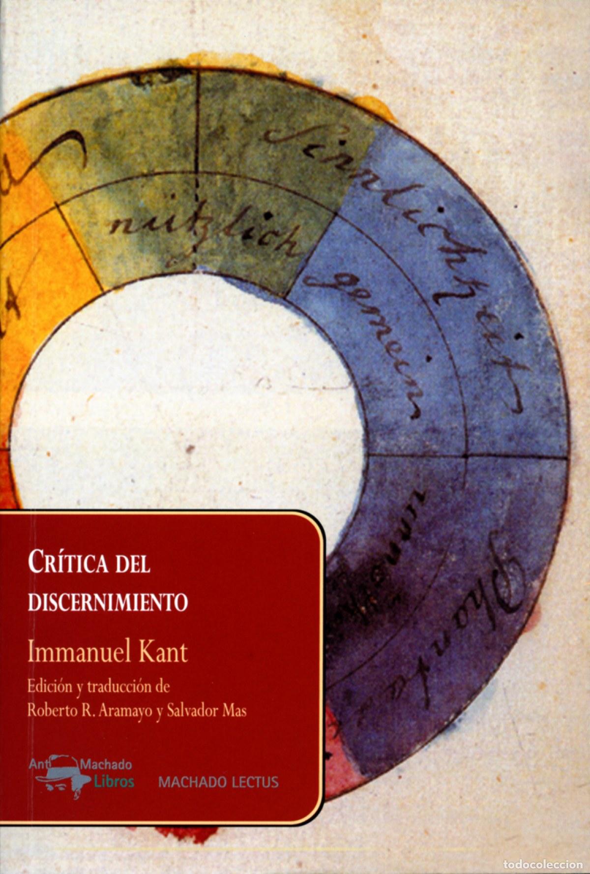 B&uuml;cher: CR&Iacute;TICA DEL DISCERNIMIENTO - KANT, IMMANUEL