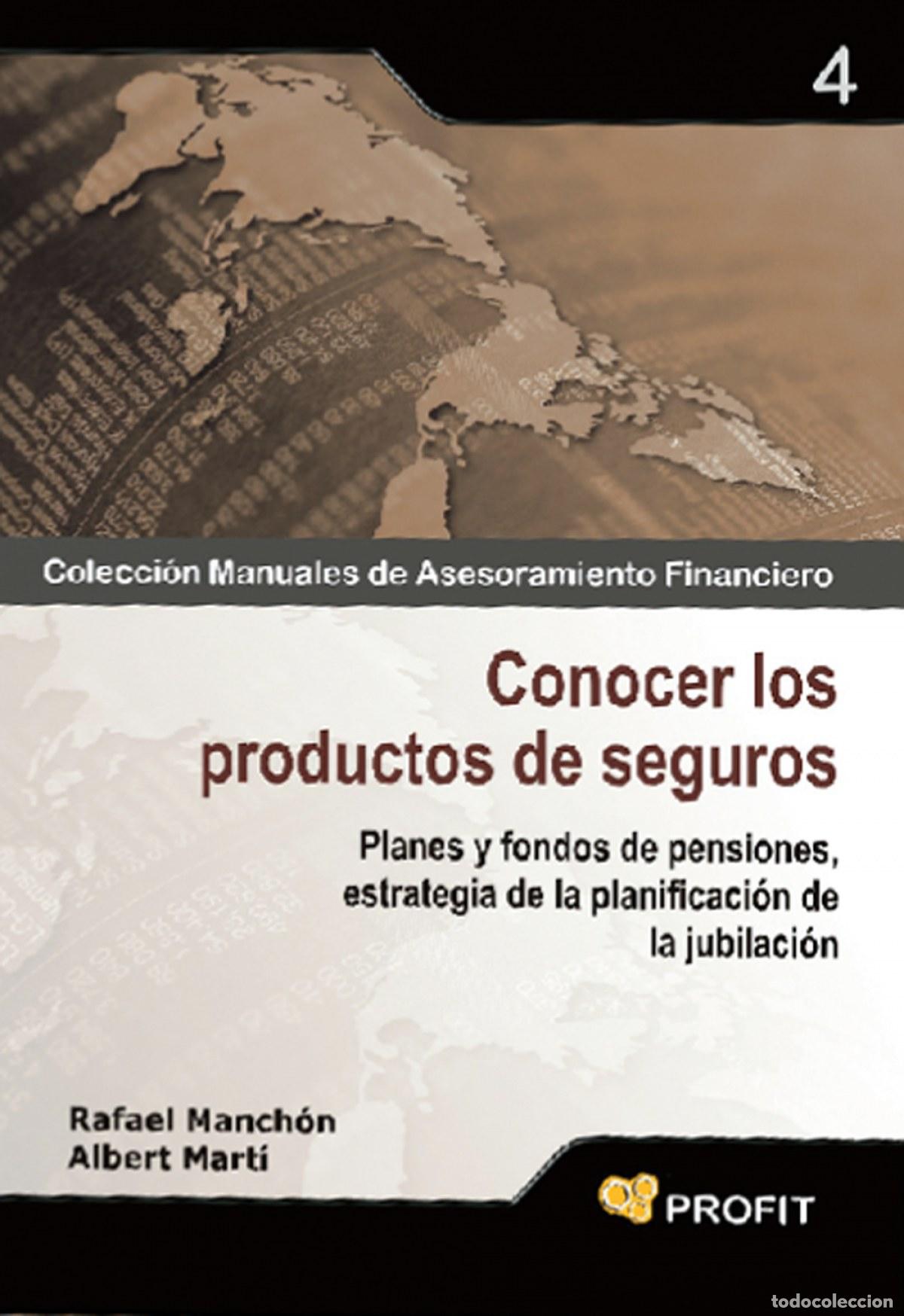 Libros: CONOCER LOS PRODUCTOS DE SEGUROS - Manch&oacute;n, Rafael