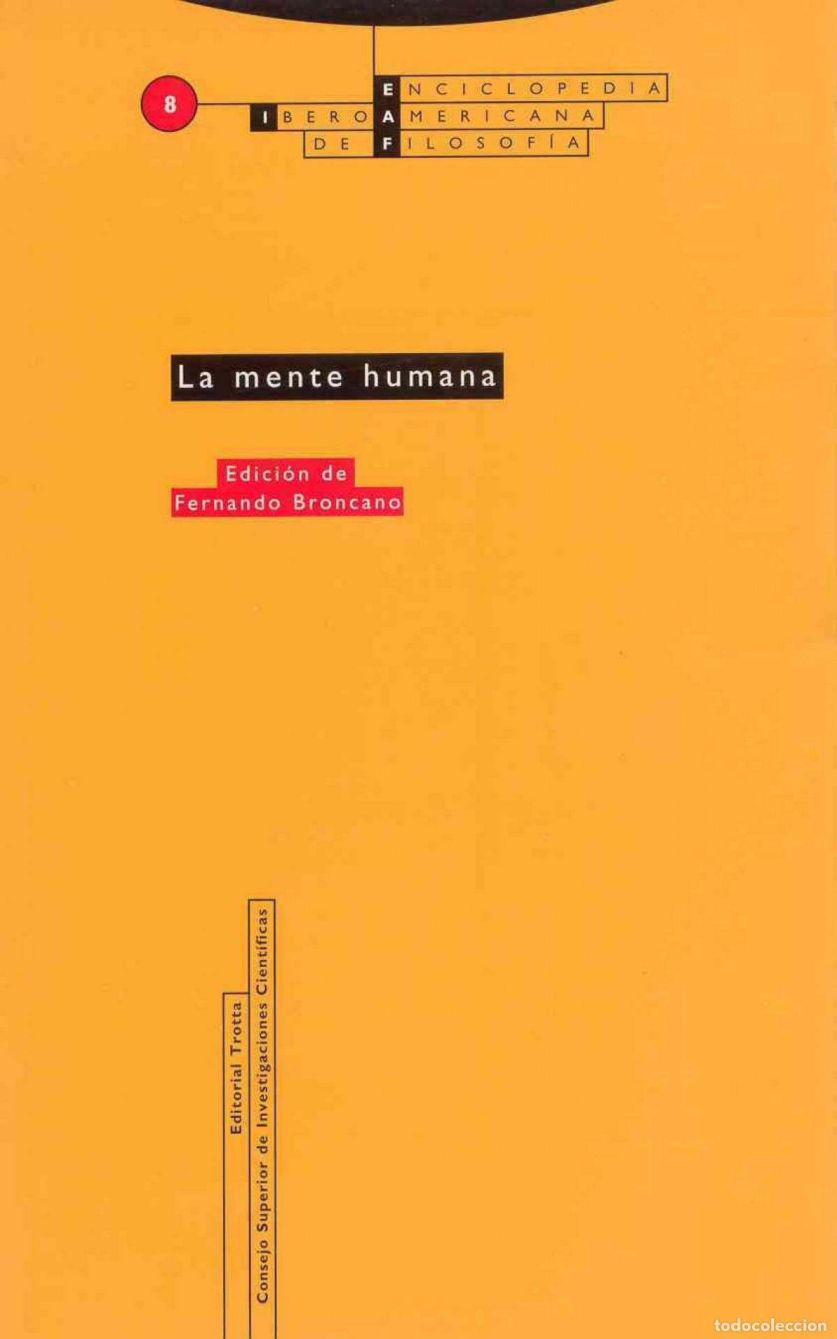 books: LA MENTE HUMANA - Broncano, Fernando
