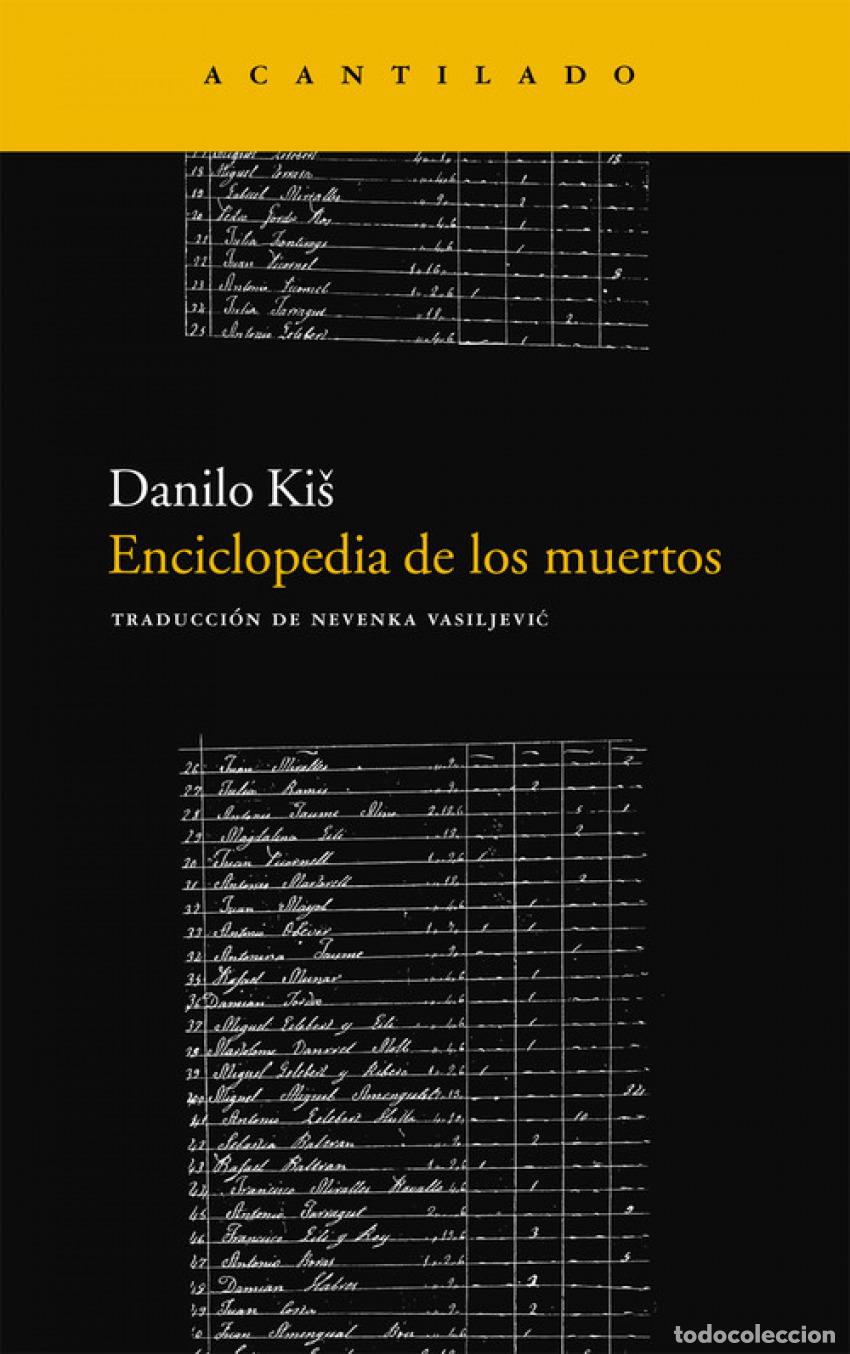Libros: ENCICLOPEDIA DE LOS MUERTOS - Kis, Danilo