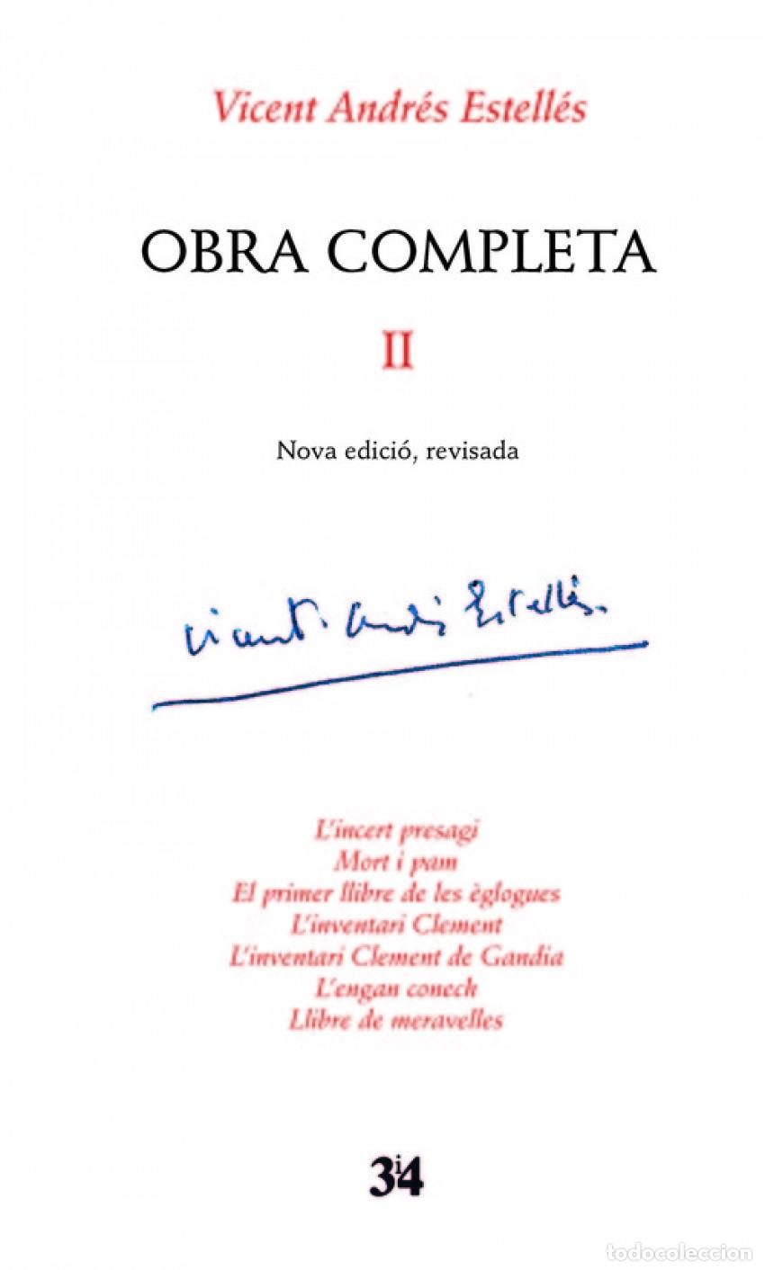 Livres: OBRA COMPLETA EDICI&Oacute; CRITICA 2 - Andres, Vicent