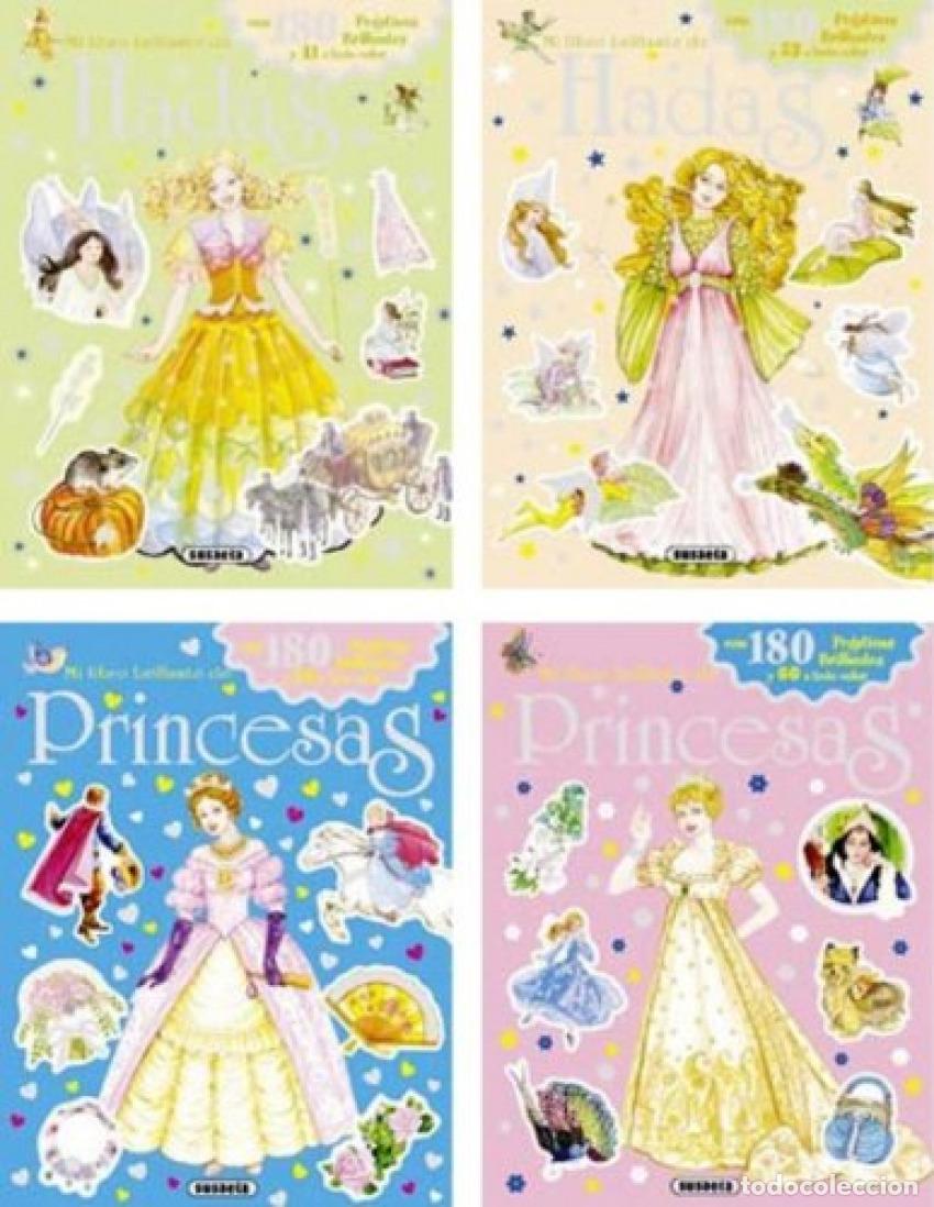 Libros: MI LIBRO BRILLANTE DE HADAS Y PRINCESAS CON PEGATINAS (4 T&Iacute;TULOS) - Susaeta, Equipo