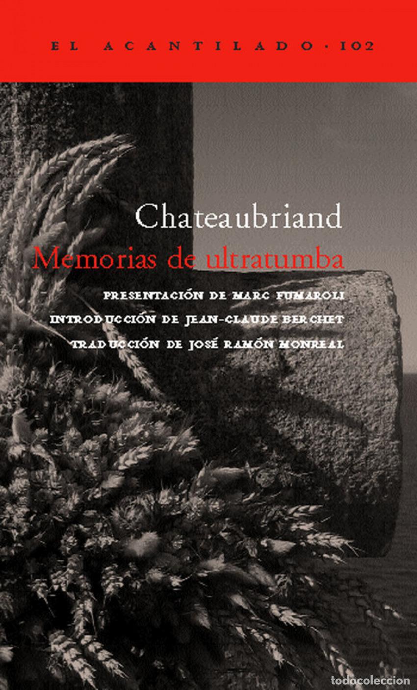 Livros: MEMORIAS DE ULTRATUMBA (ESTUCHE) - Chateaubriand, Fran&ccedil;ois de