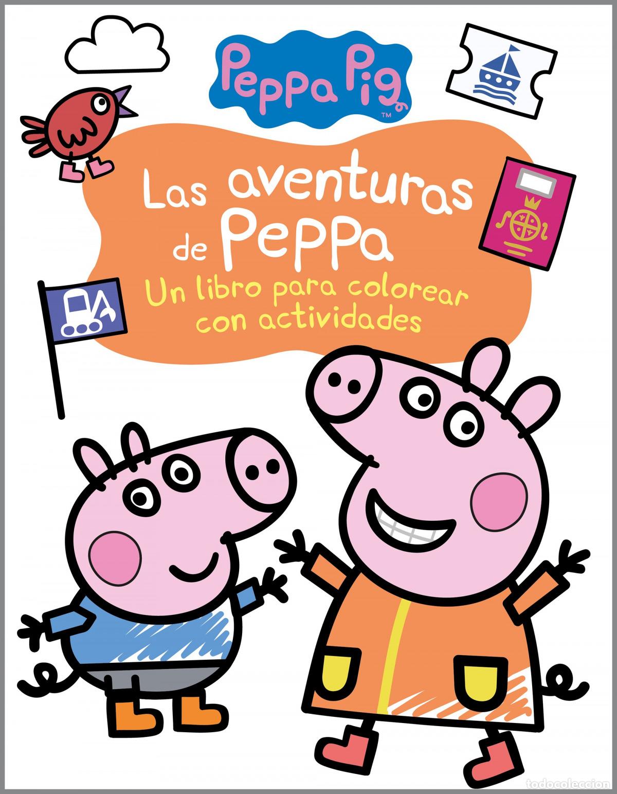 Libros: LAS AVENTURAS DE PEPPA (ACTIVIDADES PARA COLOREAR) - Hasbro,