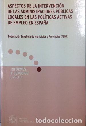books: ASPECTOS DE LA INTERVENCION DE LAS ADMINISTRACIONES PUBLICA - FEDERACION ESPA&Ntilde;OLA DE MUNICIPIOS Y PR