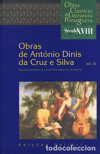 Livros: OBRAS DE ANTNIO DINIS DA CRUZ E SILVA [III] - Diniz da Cruz e Silva, Ant&oacute;nio