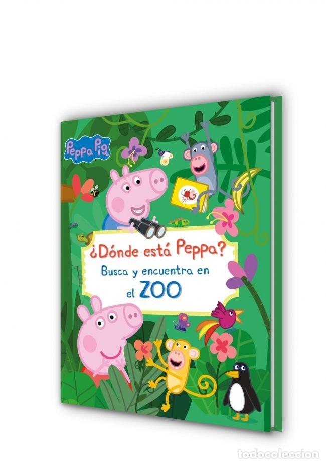 Libros: PEPPA PIG. LIBRO JUGUETE - &iquest;D&Oacute;NDE EST&Aacute; PEPPA? BUSCA Y ENCUENTRA EN EL ZOO - Hasbro