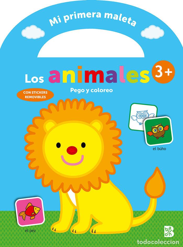 Libros: MI PRIMERA MALETA PEGO Y COLOREO LOS ANIMALES - BALLON