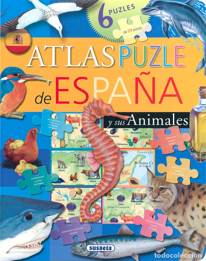Libros: ATLAS PUZLE DE ESPA&Ntilde;A - SUSAETA EDICIONES