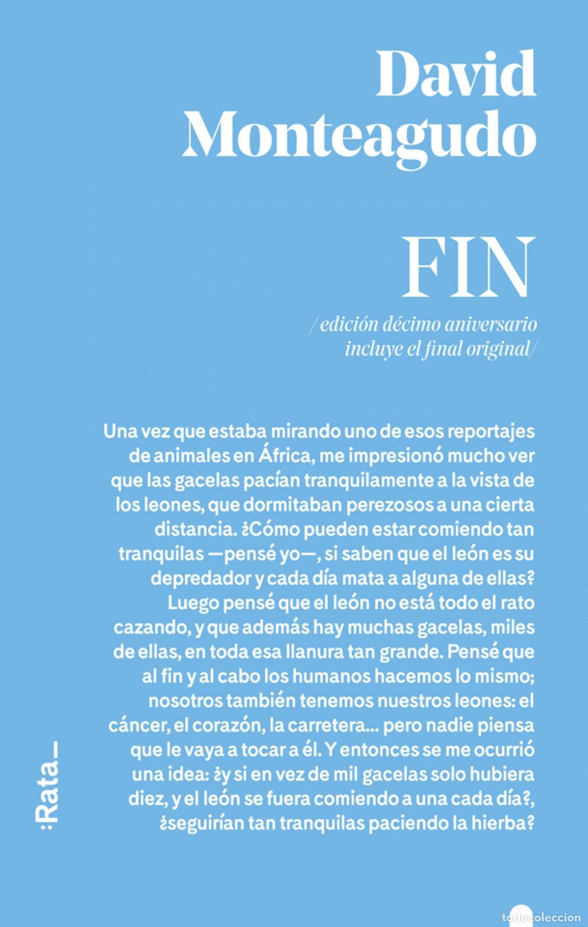 Libros: FIN - Monteagudo, David