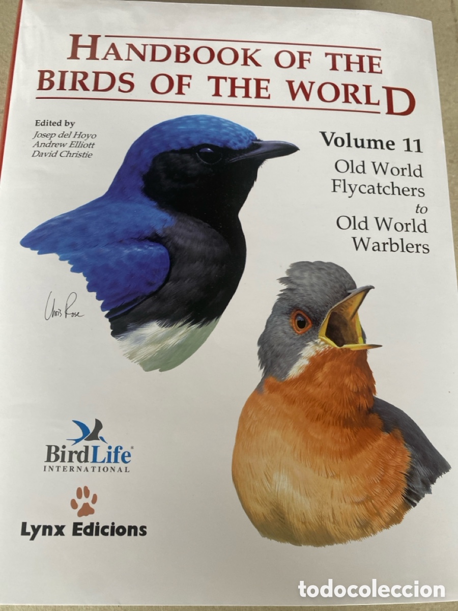 Libros: Handbook of The birds of The World vol11