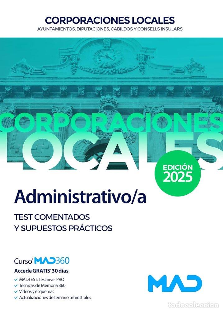 B&uuml;cher: ADMINISTRATIVO/A CORPORACION LOCAL TEST EDICION 2025 - AA.VV