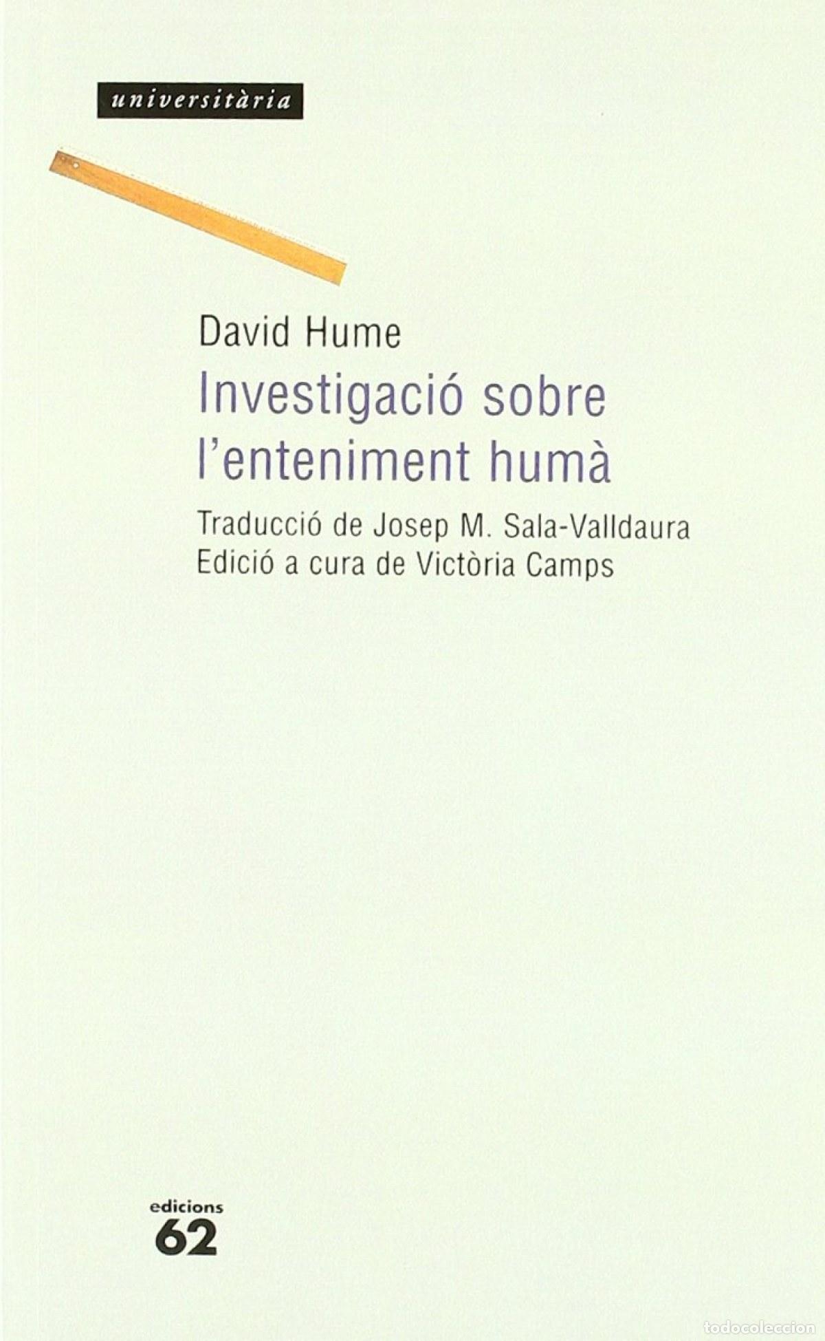 B&uuml;cher: INVESTIGACI&Oacute; SOBRE L'ENTENIMENT HUM&Agrave; - Hume, David