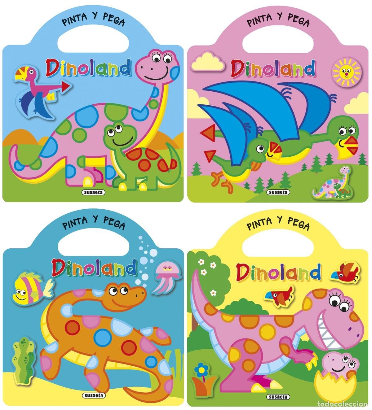 Libros: PINTA Y PEGA DINOLAND SURTIDOS - VV.AA.