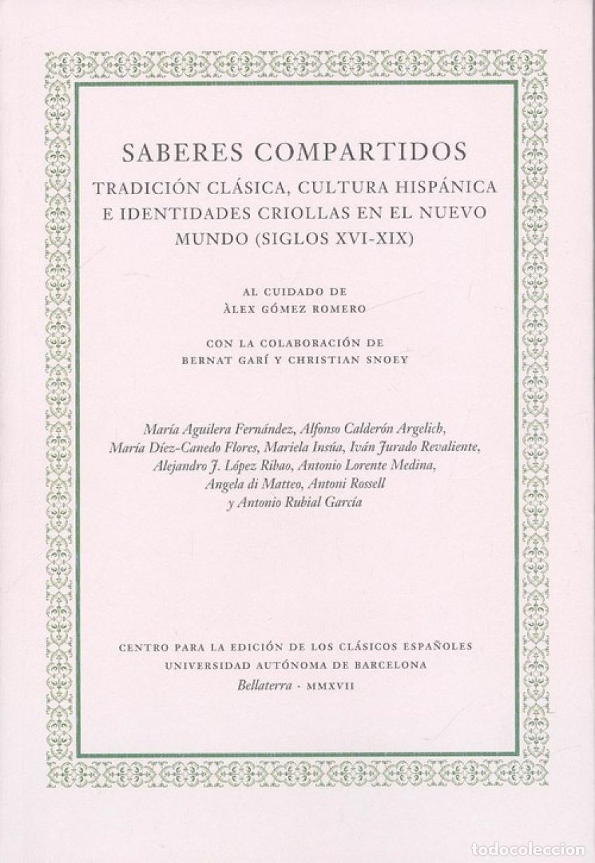 Libros: SABERES COMPARTIDOS - Aguilera Fern&aacute;ndez, Mar&iacute;a