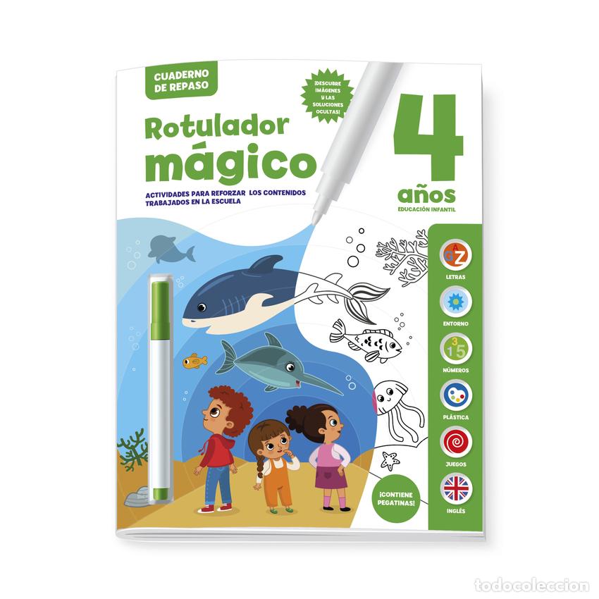 Libros: CUADERNO DE REPASO 4 A&Ntilde;OS - ROTULADOR MAGICO - Imagiland