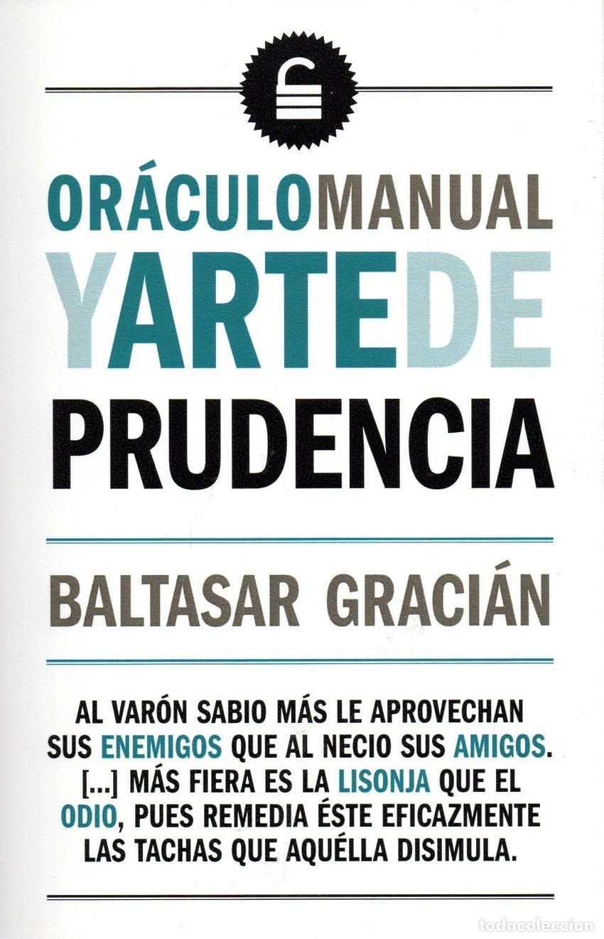 B&uuml;cher: OR&Aacute;CULO MANUAL Y ARTE DE PRUDENCIA - Gracian, Baltasar