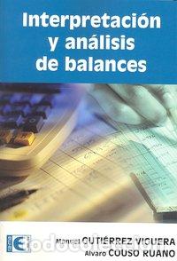 Libros: INTERPRETACION Y ANALISIS DE BALANCES - GUTIERREZ VIGUERA, MANUEL