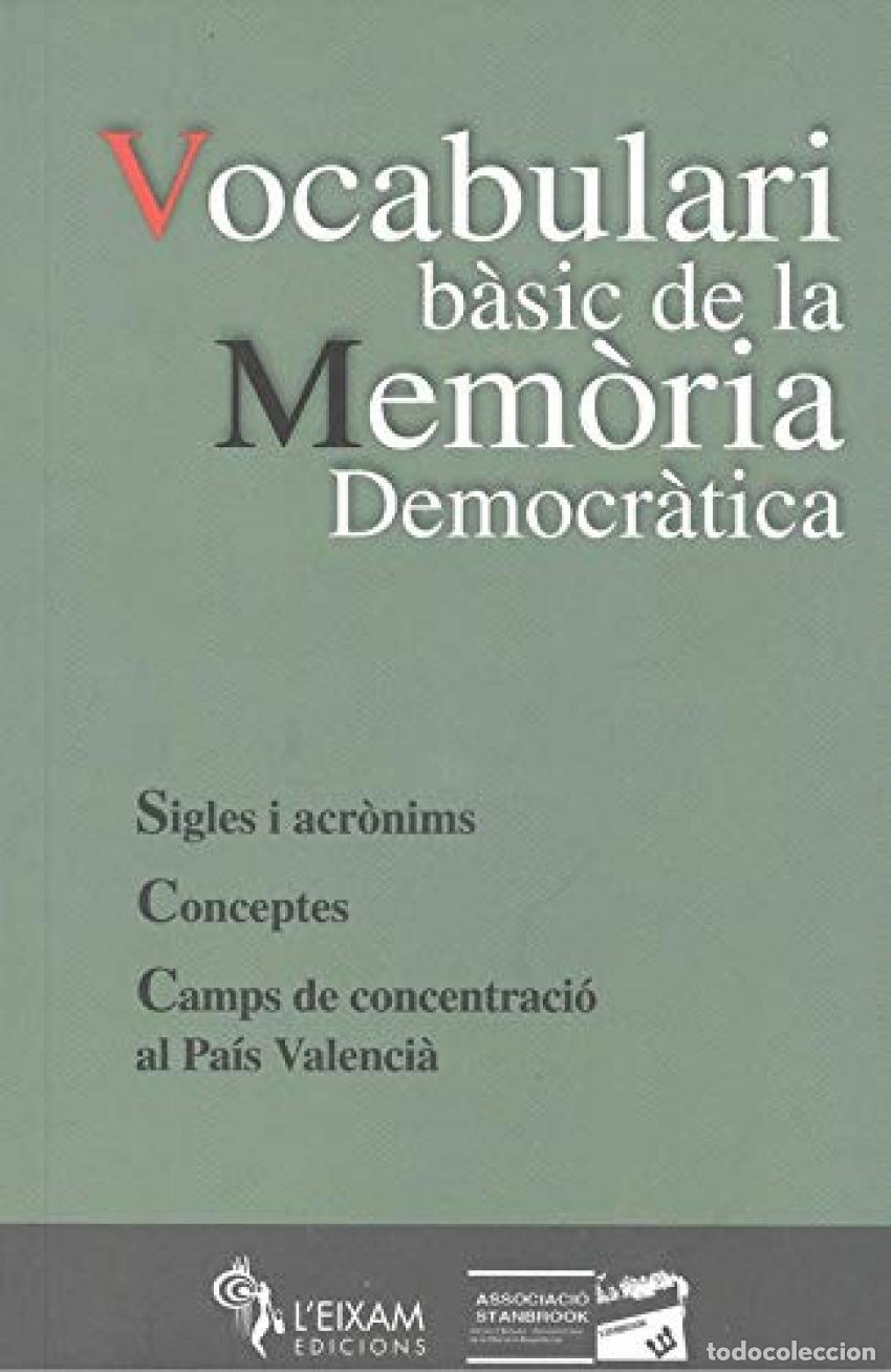 Libros: VOCABULARI BASIC DE LA MEMORIA DEMOCRATICA - AA.VV.