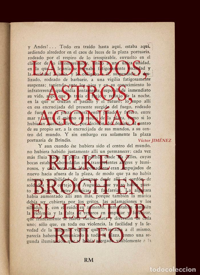Libros: LADRIDOS ASTROS AGONIAS RILKE Y BROCH EN EL LECTOR - JIMENEZ, VICTOR