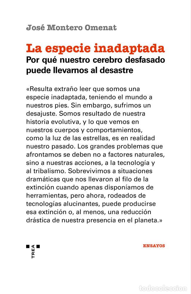 Libros: LA ESPECIE INADAPTADA - MONTERO OMENAT, JOSE