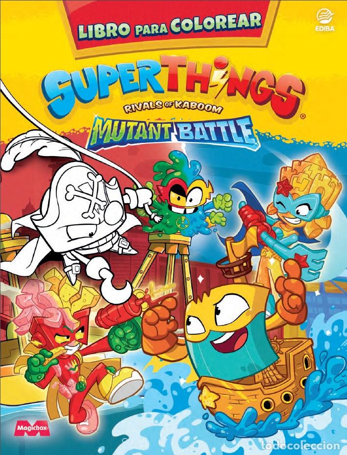 Libros: LIBRO PARA COLOREAR SUPERTHINGS MUTANT BATTLE - ESPA&Ntilde;A - Ediba
