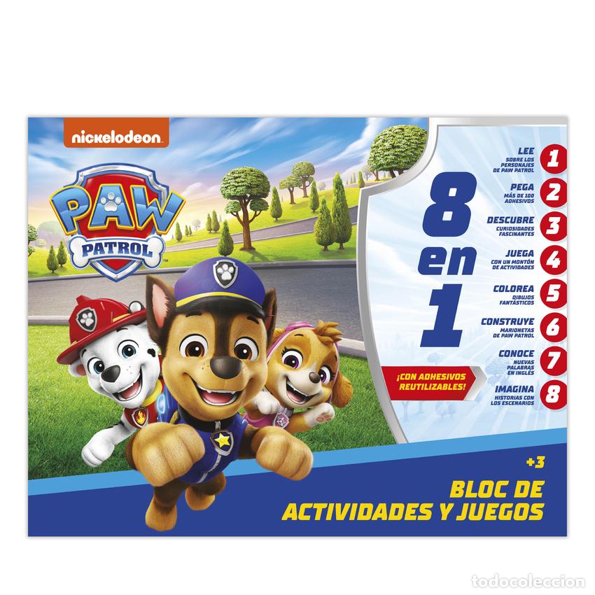 B&uuml;cher: BLOC DE ACTIVIDADES Y JUEGOS 8 EN 1 - PATRULLA CANINA - Imagiland
