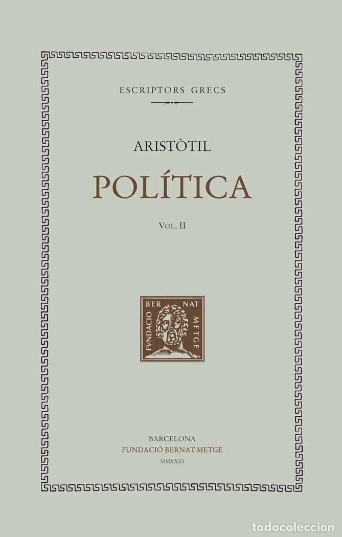 Libros: POLITICA VOL II TELA - ARISTOTIL