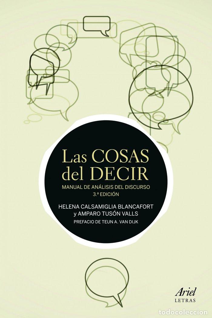 Libros: COSAS DEL DECIR,LAS - CALSAMIGLIA, HELENA