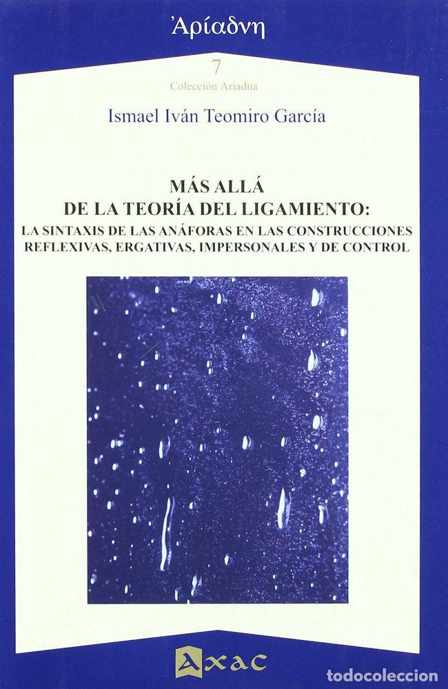 Livros: MAS ALLA DE LA TEORIA DEL LIGAMIENTO - TEOMIRO GARCIA, ISMAEL IVAN