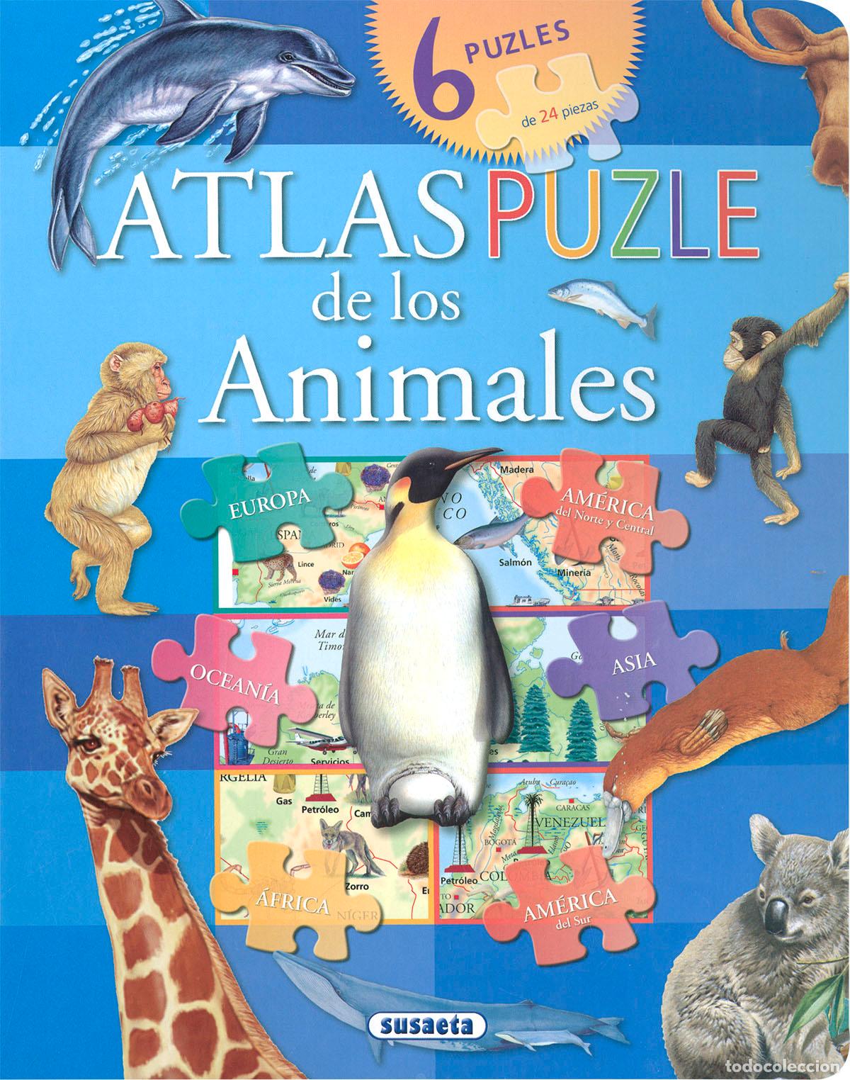 Libros: ATLAS PUZLE DE LOS ANIMALES - Susaeta Ediciones