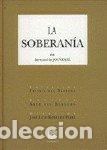Livres: SOBERANIA,LA - DE JOUVENEL, BERTRAND