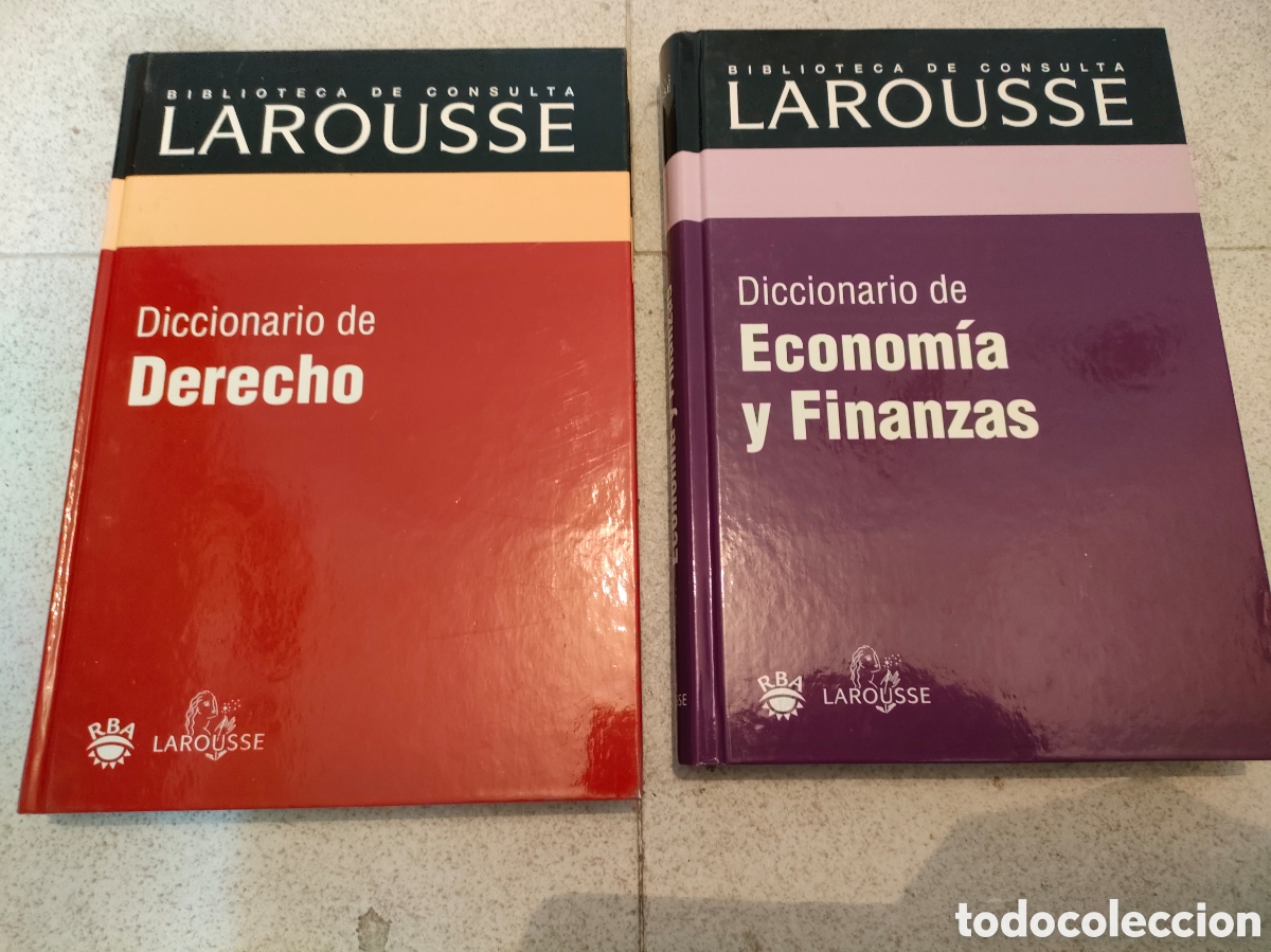 Libros: DICCIONARIO DERECHO + DICCIONARIO ECONOM&Iacute;A Y FINANZAS LAROUSSE