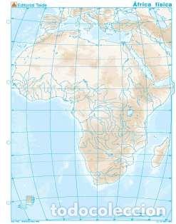 books: MAPA MUDO AFRICA FISICO (100 UDS) - SIN AUTOR