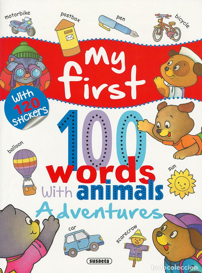 Libri: ADVENTURES WITH 120 STICKERS MY FIRST 100 WORDS WITH ANIMAL - AA.VV