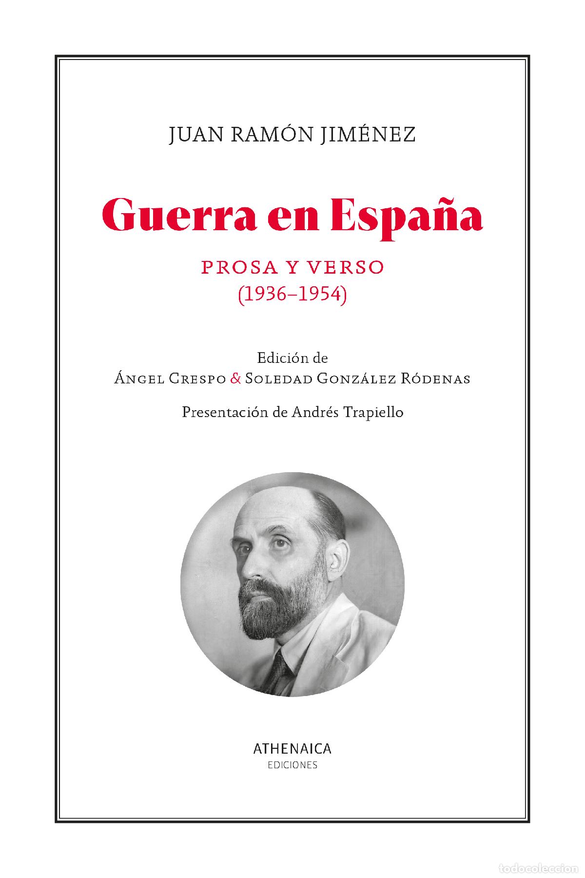 Libros: GUERRA EN ESPA&Ntilde;A - Jim&eacute;nez, Juan Ram&oacute;n