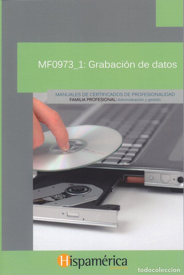 Libros: MF0973_1: GRABACION DE DATOS - AA.VV.