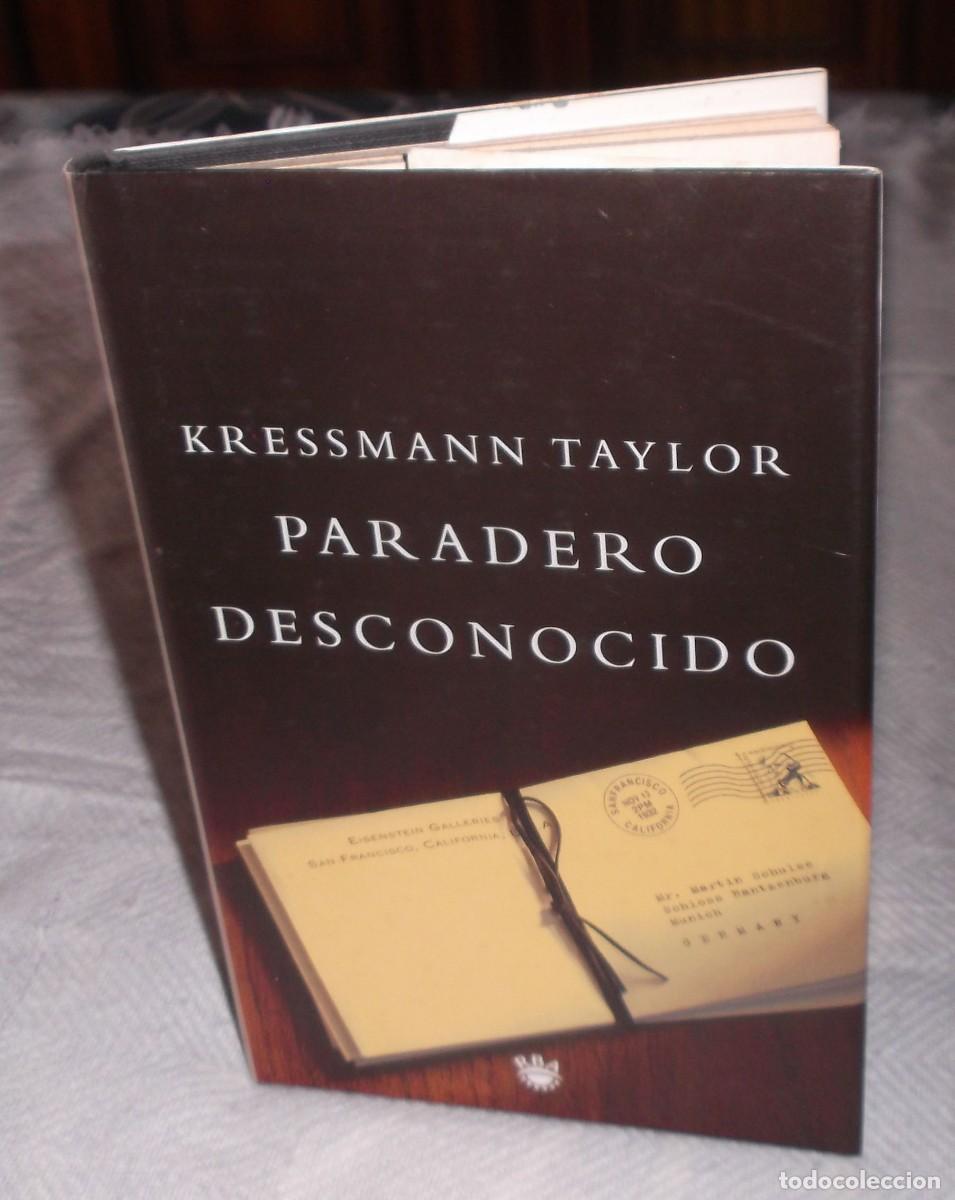 Libri: Paradero desconocido Kressmann Taytlor a&ntilde;o 2001