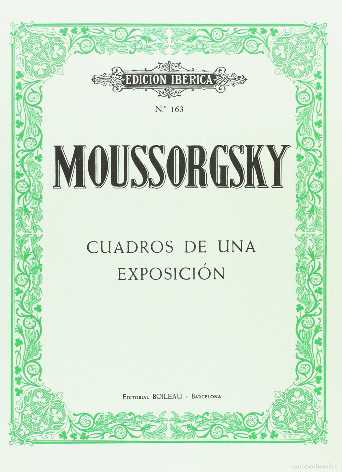 Libri: CUADROS DE UNA EXPOSICI&Oacute;N - MUSSORGSKI, Modest Petrovich