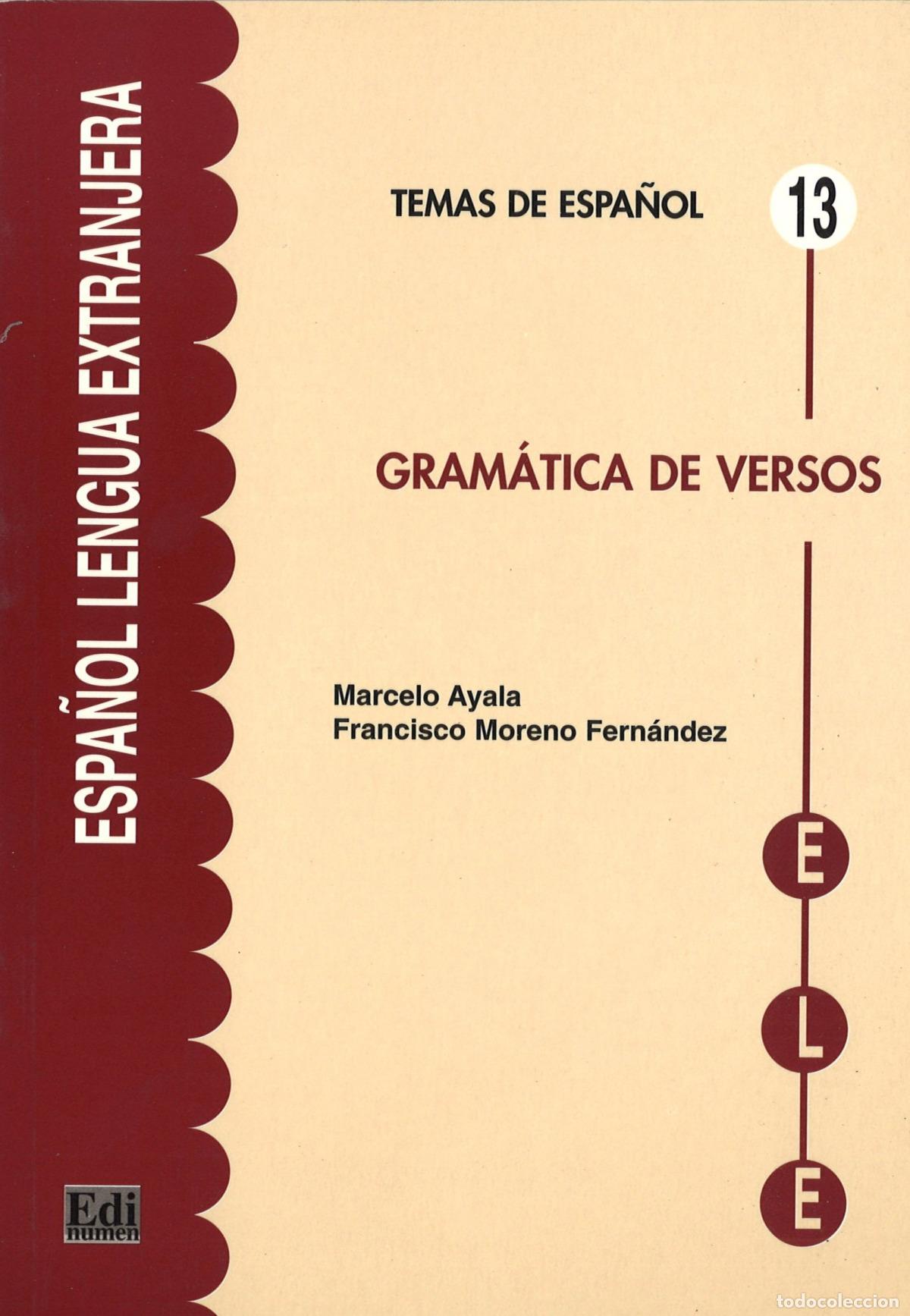books: GRAM&Aacute;TICA DE VERSOS - Moreno Fern&aacute;ndez, Francisco