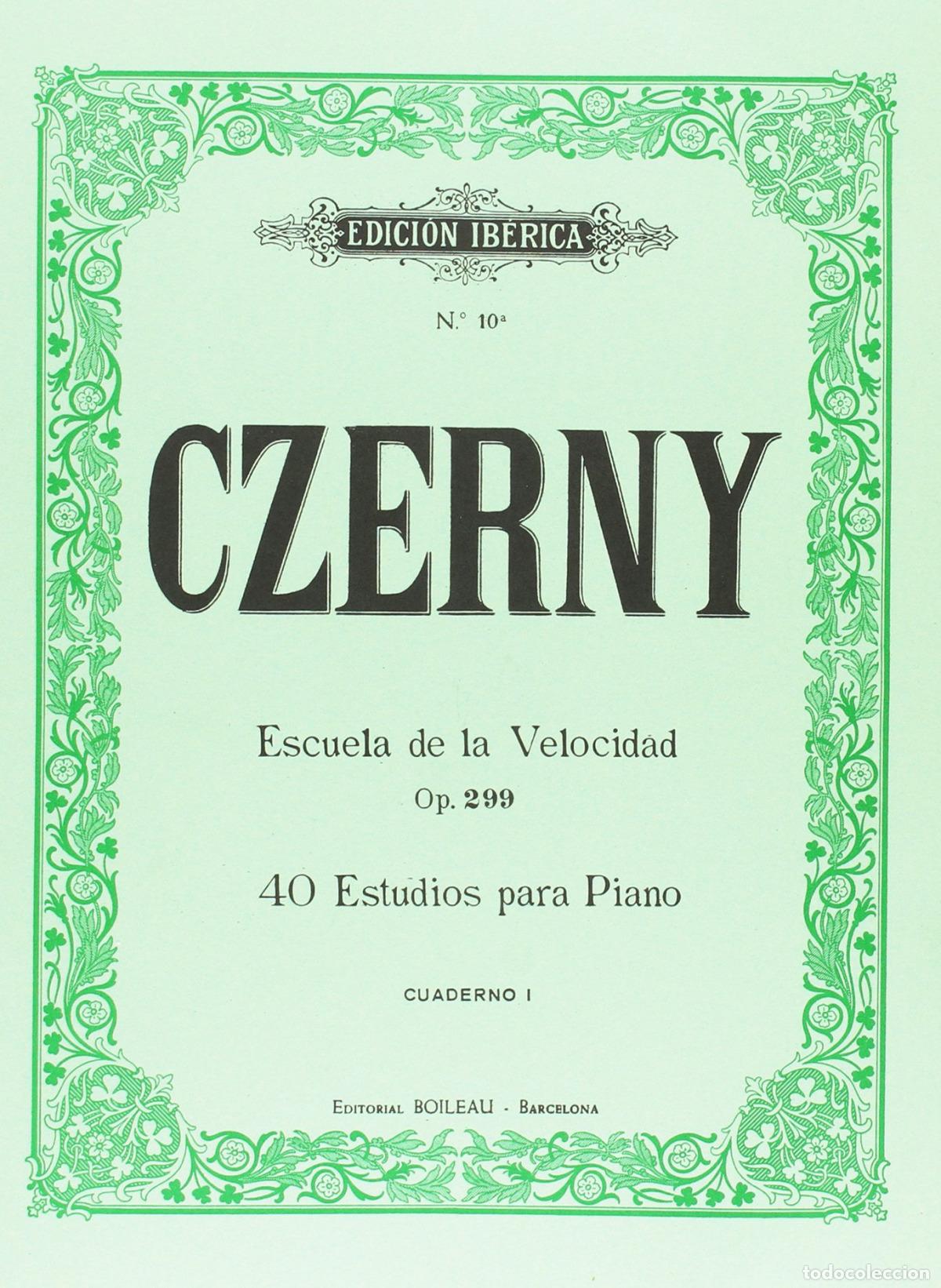 Libros: ESCUELA DE LA VELOCIDAD OP.299 VOL.I - CZERNY, Carl