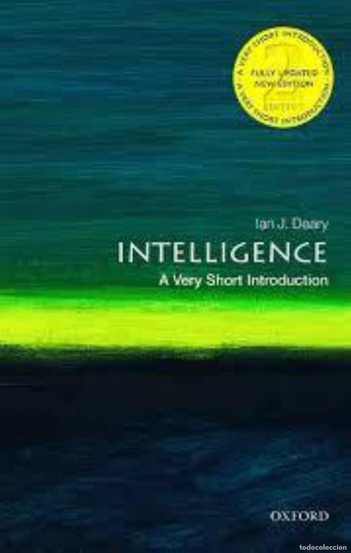 Libri: INTELIGENCIA. UNA BREVE INTRODUCCI&Oacute;N - Deary, Ian J
